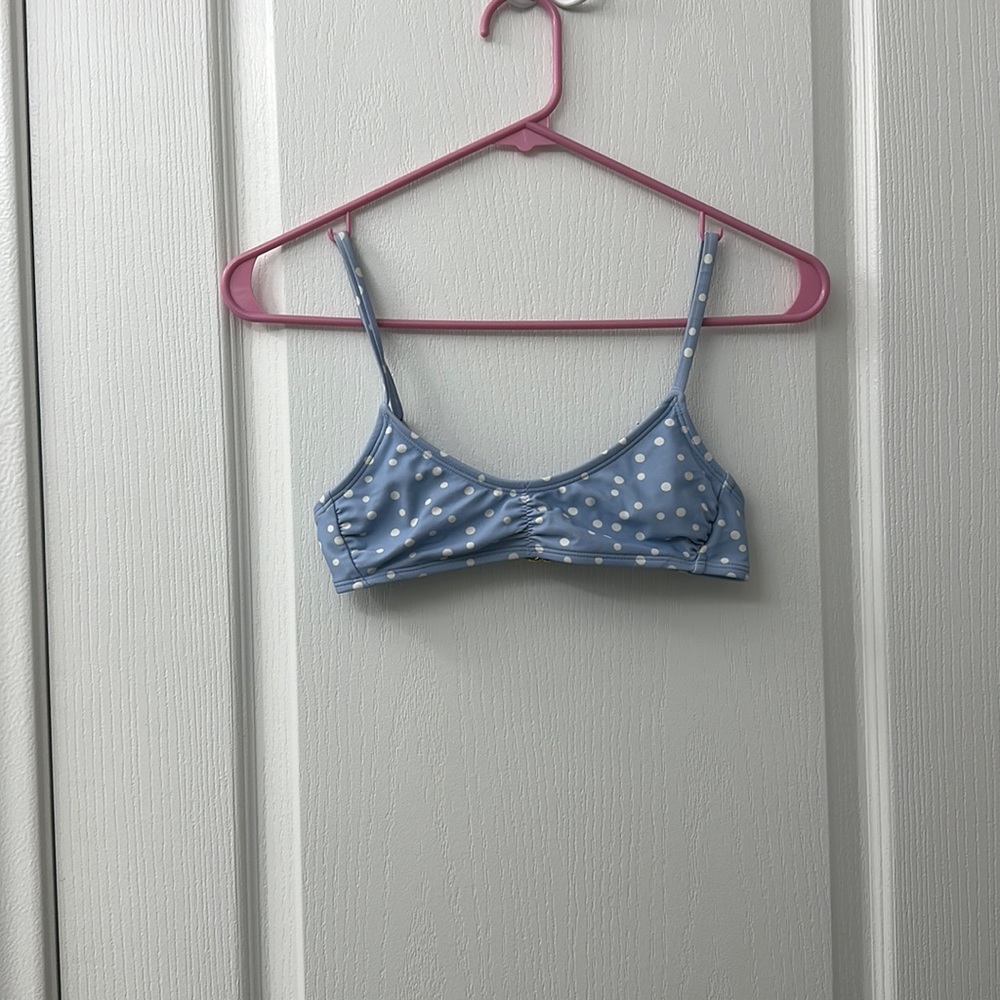 Blue bikini top